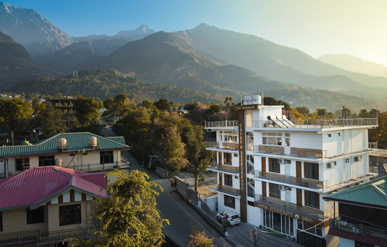 Dhauladhar mountain view from Hotel Sparrow Dharamshala
